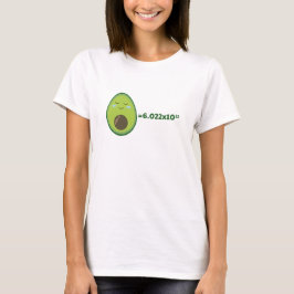 かわいいアボカド - アボガドロ数  Tシャツ