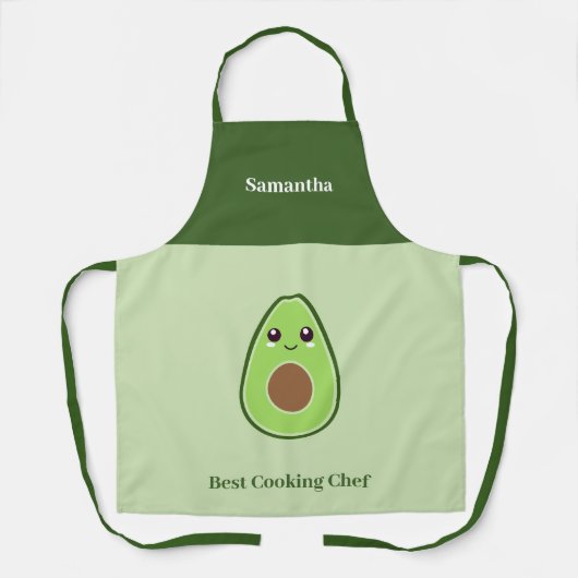 かわいいアボカド エプロン (正面)