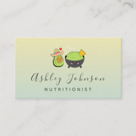 かわいいアボカド&グアカモール栄養士かわいい食べ物 名刺