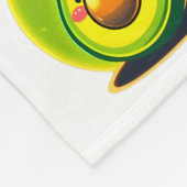 かわいいアボカド フリースブランケット (角)