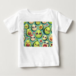 かわいいアボカド ベビーTシャツ