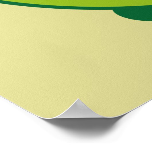 かわいいアボカド ポスター (角)