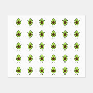 かわいいアボカド ラベル