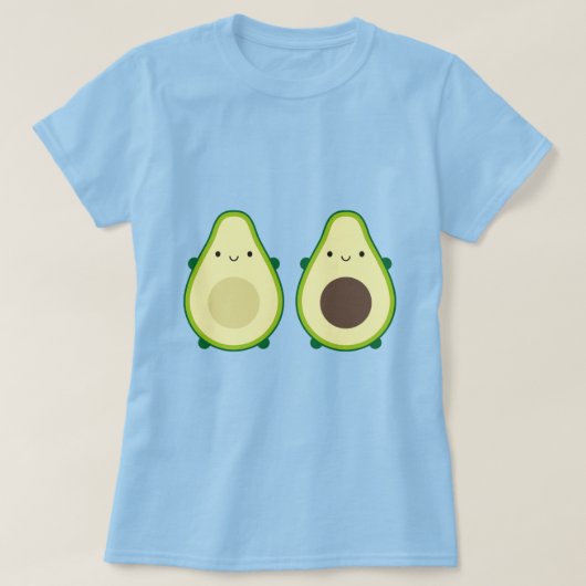 かわいいアボカド Tシャツ (デザイン正面)