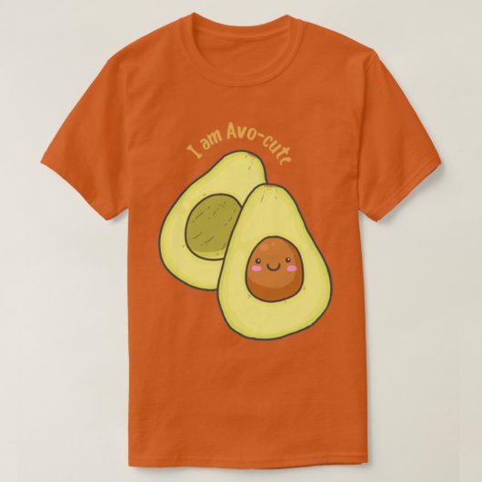 かわいいアボカド Tシャツ (デザイン正面)