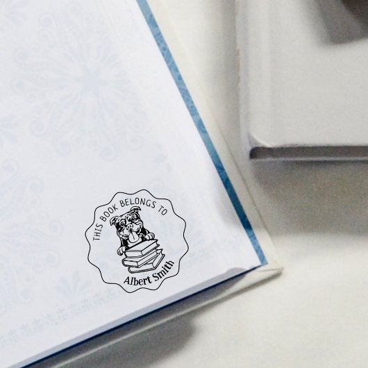 かわいいアメリカのいじめっ子の本 ラバースタンプ