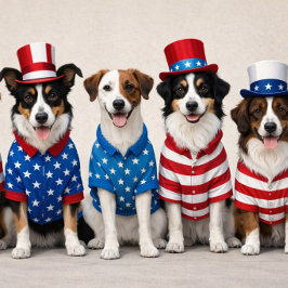 かわいいアメリカの犬 アメリカンカード