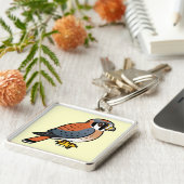 かわいいアメリカのKestrel キーホルダー (側面)