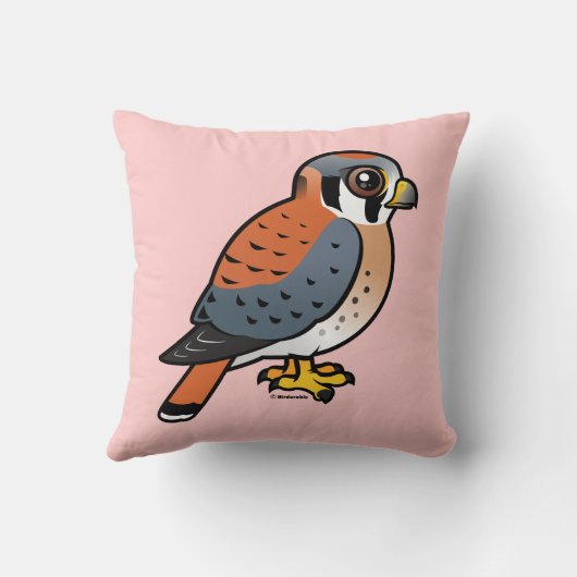 かわいいアメリカのKestrel クッション (裏面)