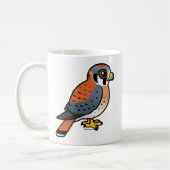 かわいいアメリカのKestrel コーヒーマグカップ (左)