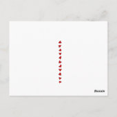 かわいいアメリカインディアンの子供たちヴィンテージバレンタイン ポストカード (裏面)