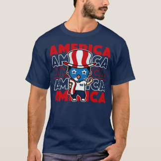 かわいいアメリカサポーター Tシャツ