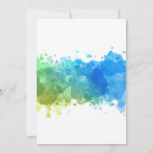 かわいいアメリカヘラジカのバースデー・カードの青 カード (裏面)