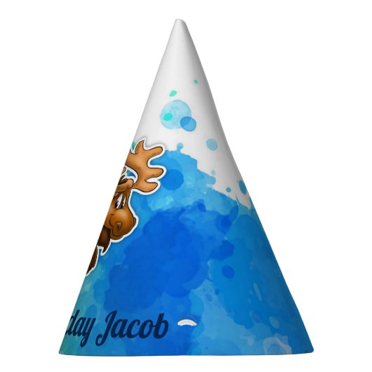 かわいいアメリカヘラジカのパーティーの帽子 パーティーハット (右)