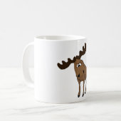 かわいいアメリカヘラジカ コーヒーマグカップ (正面左)