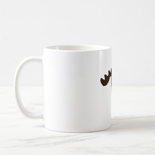 かわいいアメリカヘラジカ コーヒーマグカップ (左)