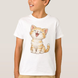 かわいいアメリカンショートヘアの猫のキッズTシャツ Tシャツ