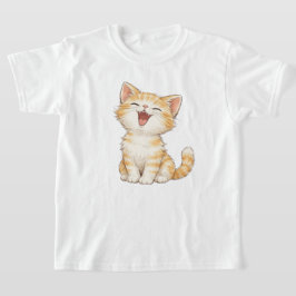 かわいいアメリカンショートヘアの猫のキッズTシャツ Tシャツ