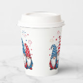 かわいいアメリカ合衆国アメリカ格言Cartoon-68123 紙コップ (左)