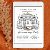 かわいいアライグマが新築祝いにやってくる 招待状