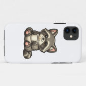 かわいいアライグマとコーヒー - ほっこり可愛い動物 Case-Mate iPhoneケース (裏面(横))