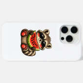 かわいいアライグマとスイカ Case-Mate iPhoneケース (裏面 (横))