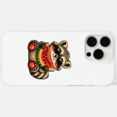 かわいいアライグマとスイカ Case-Mate iPhoneケース (裏面 (横))
