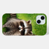 かわいいアライグマと本当にかわいい顔 Case-Mate iPhoneケース (裏面 (横))