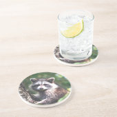 かわいいアライグマと森 コースター (側面)