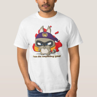 かわいいアライグマのおもしろいなティーのマンガのキャラクタのTシャツ Tシャツ