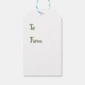 かわいいアライグマのギフトラベル ギフトタグ (裏面)