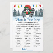 かわいいアライグマのクリスマスあなたの財布のゲームの中に何がある (正面/裏面)