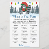 かわいいアライグマのクリスマスあなたの財布のゲームの中に何がある (正面)