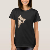 かわいいアライグマのグラフィックTシャツ Tシャツ (正面)