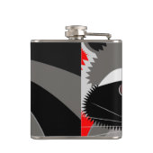 かわいいアライグマのスケッチ フラスク (裏面)