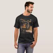 かわいいアライグマのピザ Funny Animal Tシャツ (正面フル)