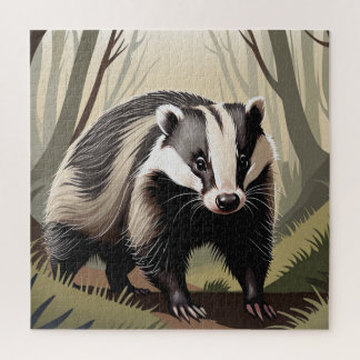 かわいいアライグマの子供向けイラスト ジグソーパズル