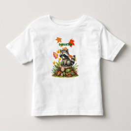 かわいいアライグマの子供用Tシャツ トドラーTシャツ