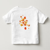 かわいいアライグマの子供用Tシャツ トドラーTシャツ (裏面)
