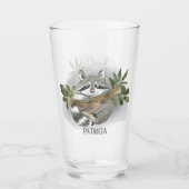 かわいいアライグマの恋人の名前 タンブラーグラス (正面)