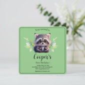 かわいいアライグマの森の動物たち 森の仲間たち 招待状 (スタンド正面)