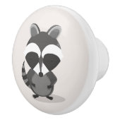 かわいいアライグマの森の動物 セラミックノブ (右)