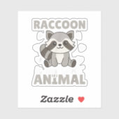 かわいいアライグマの精神動物 シール (シート)