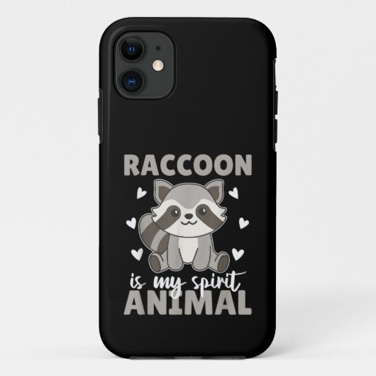 かわいいアライグマの精神動物 Case-Mate iPhoneケース (裏面)