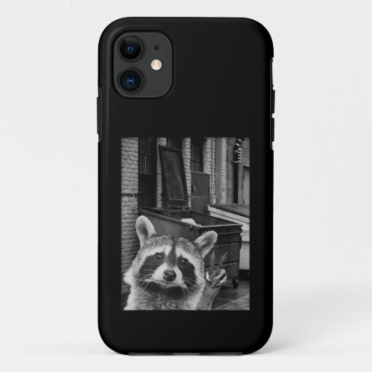 かわいいアライグマの自撮り アライグマ おもしろい アライグマ Case-Mate iPhoneケース (裏面)