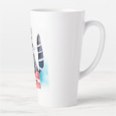 かわいいアライグマの誕生日プレゼント カフェラテマグ (右)