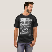 かわいいアライグマギャングビンテージクールフェリネ Tシャツ (正面フル)