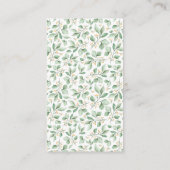 かわいいアライグマリースベビーシャワーおむつラッフル エンクロージャーカード (裏面)