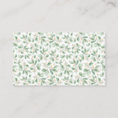 かわいいアライグマリース赤ちゃんシャワー予約リクエスト エンクロージャーカード (裏面)