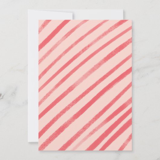 かわいいアライグマ子供たち教室バレンタインノートカード 招待状 (裏面)